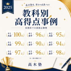 教科別高得点事例
